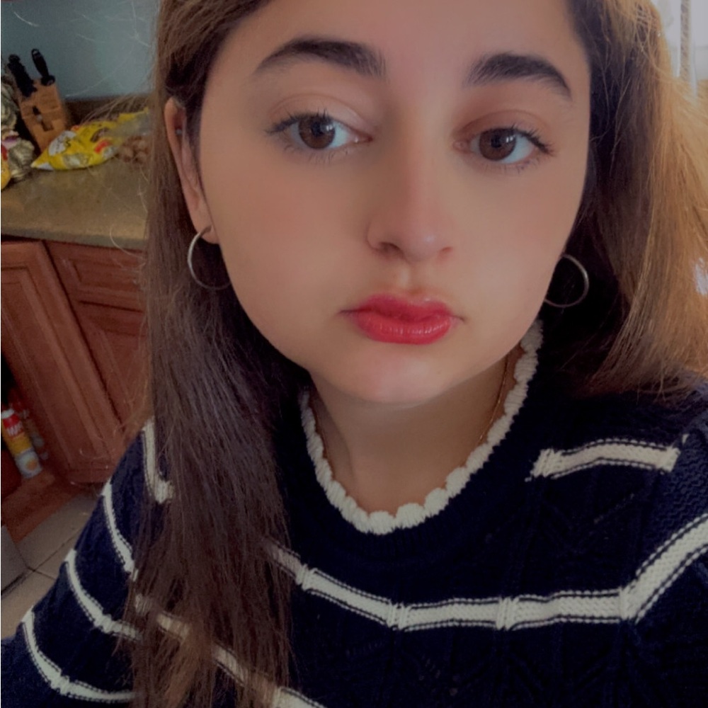 Striped Navy and White Sweater